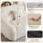 Beige Chenille Curved Sectional, Boneless Couch with 4 Pillows.Free Assembly-151365261