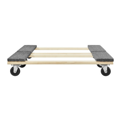 Chariot de manutention robuste pour meubles en bois dur, capacité de 454 kg par unité, lot de 2, plateforme de déplacement avec roulettes pivotantes à 360° et patins antidérapants, 45,7 cm x 76,2 cm