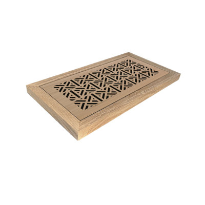 Registre de plancher de bois franc. Ouverture de conduit 6 x 12 (total 9 x 15) - Conception Chereokee
