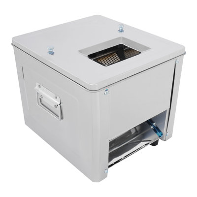 11.81" H Heavy Duty Stainless Steel Meat Slicer and Shredder, 850W Automatic Processor for Fresh Meat