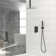 Ceiling Mounted Complete Shower System with Rough-in Valve with 12 Inches Rain Shower Head