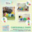 Abaigael Isabelle & Max 88cm W x 88cm D Indoor / Outdoor Plastic-406392178