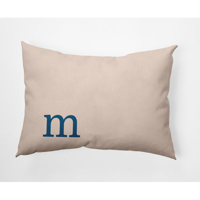 Modern Monogram Indoor/Outdoor Throw Pillow
