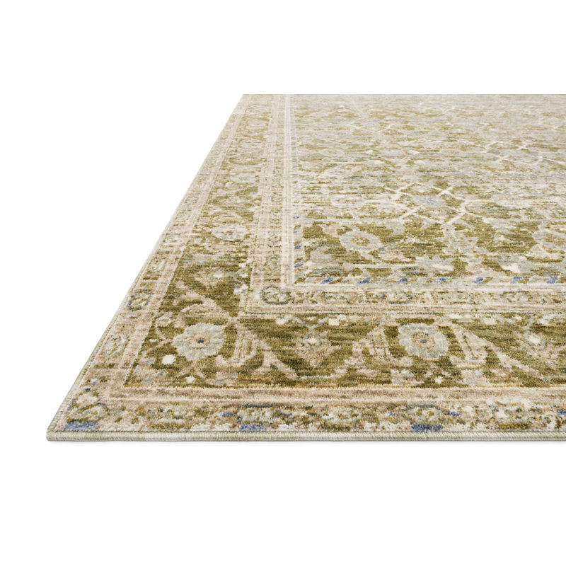Tapis olive Eloi, Rectangle 2 pi x 3 pi 2 po