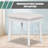Tusarora Makeup Vanity Set with Stool, Dressing Table with Three Drawers-609386733