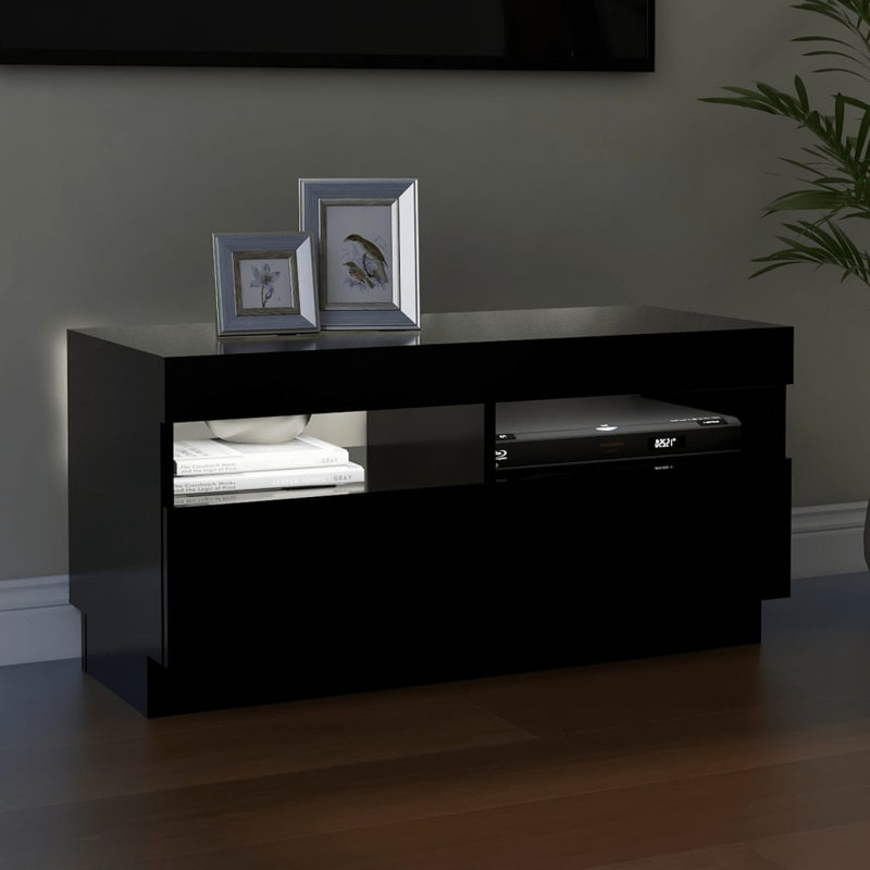Maxence TV Stand, Black, 80cm