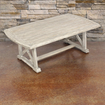 Jessica Rectangular Teak Outdoor Coffee Table , 51.18'' in. W 29.52'' in. D