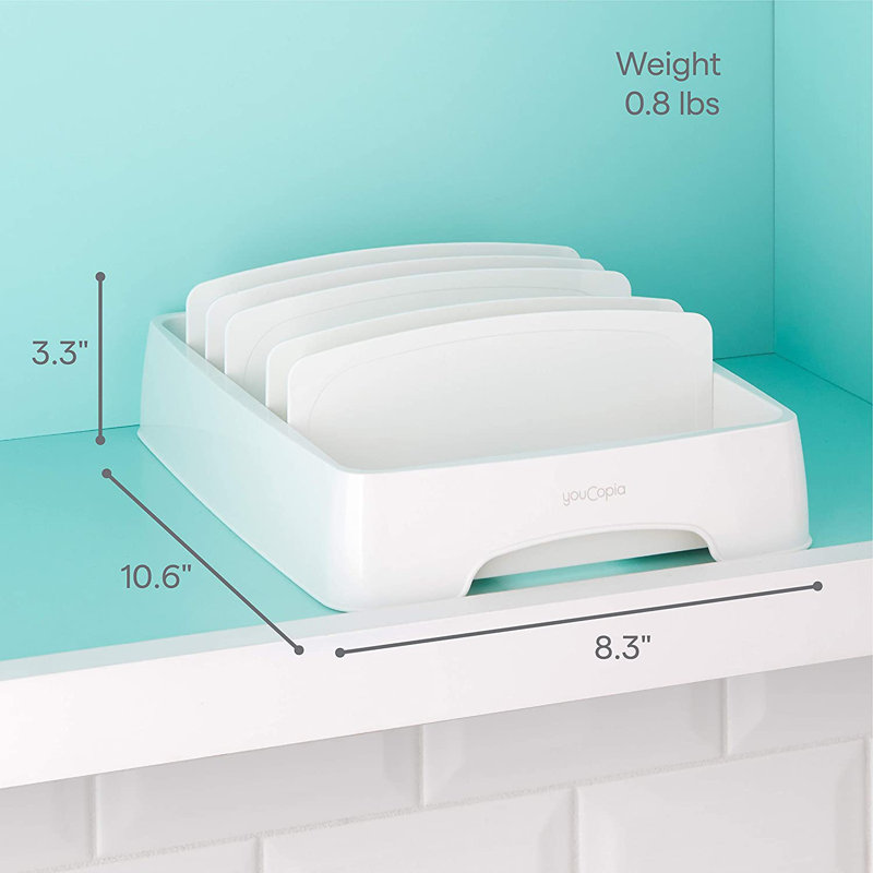 Organisateur de couvercles pour aliments YouCopia® StoraLid®, petit paquet de 2, couvercles en plastique réglables