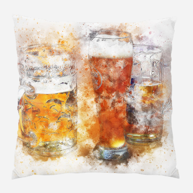 Housse et insert de coussin carré Crume, Microsuède, Intérieur 