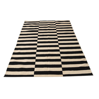 Tapis noir et blanc Jessen