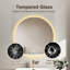 Miroir rond de salle de bain à DEL avec lumière (miroir inclus seulement)-69225791