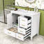 36" Bathroom Vanity with Ceramic Sink, Soft-Closing Doors and Multi-Size Drawers-114285702