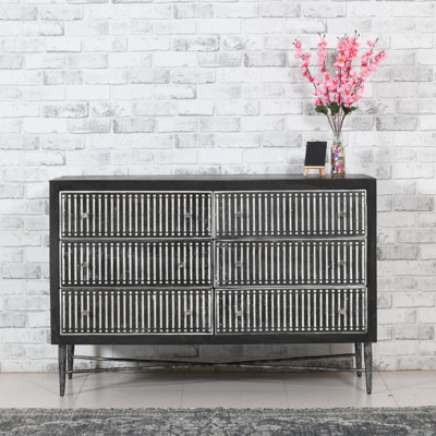 Commode double 6 tiroirs Mandish