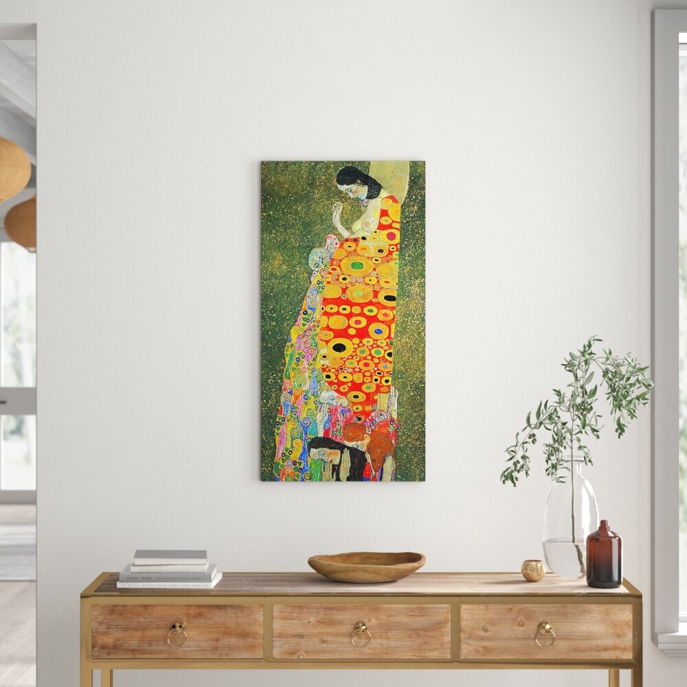 Wandbild Die Hoffnung II von Gustav Klimt