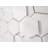 Bianco Dolomite 4" Hexagon Matte