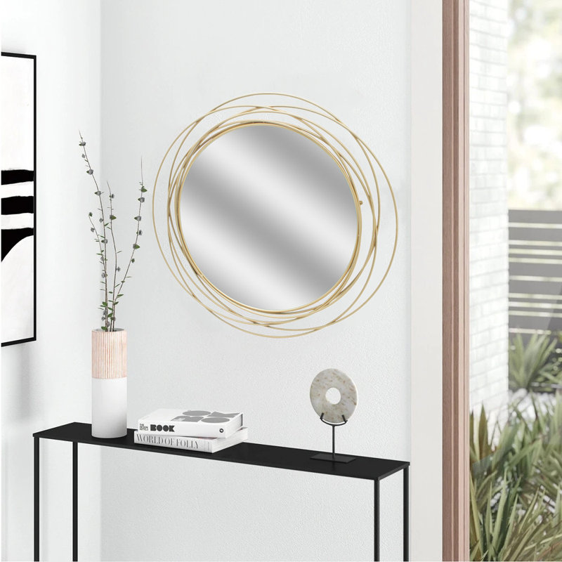 Miroir décoratif Baeddan, Doré