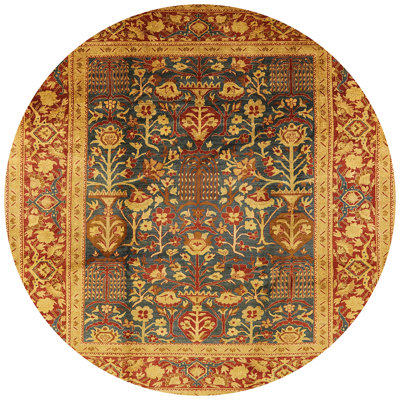 Tapis oriental jaune / rouge / bleu
