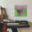  «Pasture Sheep» par Carol Young, art mural en verre acrylique, 12 po x 12 po