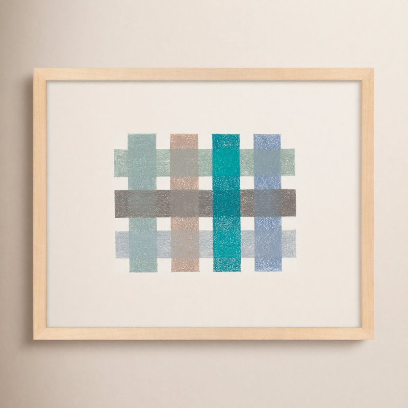 Untitled (Gridlock) No.3 By Beth James - Framed Wall Art, Maple Framed, 25" W x 20" H