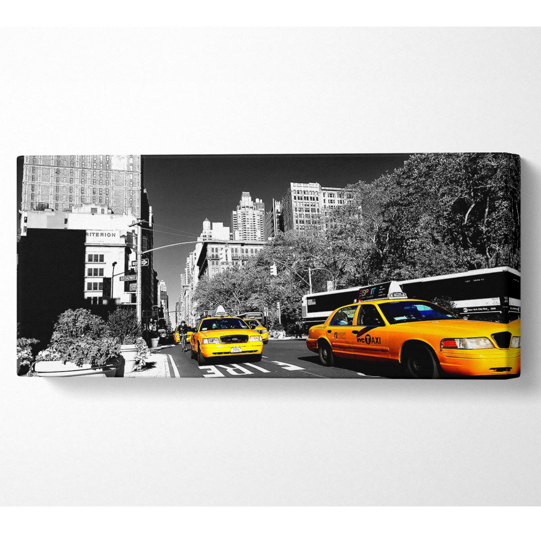 New York Taxi - Kunstdrucke auf Segeltuch