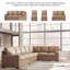 Canapé modulaire 4 pièces Gibbs