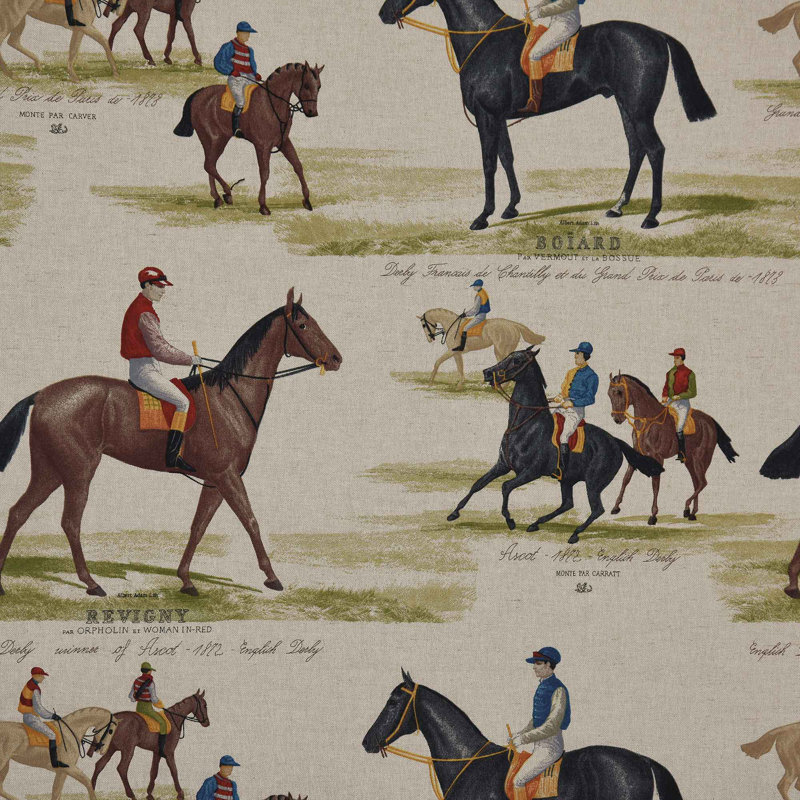 Kimblewick Khaki Cotton Blend Fabric