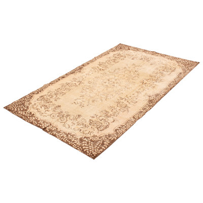 Tapis kaki clair rétro Trechelle 5 pi 8 po x 9 pi 3 po