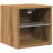 vidaXL Bedside Cabinet with LED Lights Storage Side Table Floating Nightstand