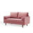 Geniece 57.8'' Velvet Loveseat-741988025