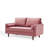 Geniece 57.8 " Velvet Loveseat-741988025