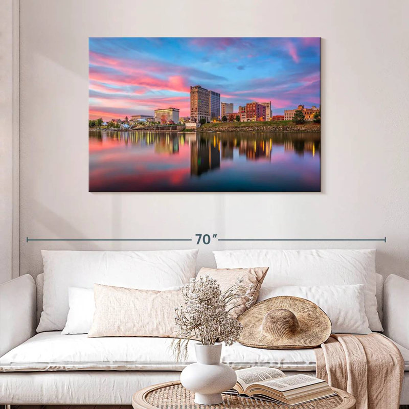 Nicci Charleston River Skyline, H 30 po x l 45 po
