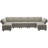 Ridoy 7-Pieces Large Velvet Upholstered Sectional Modular Variable Sofa & Chaise with Storage-248183790