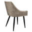 Ensemble de chaises de salle à manger en métal et en cuir brun Belinda, H 33,34 po x l 17,27 po x P 23,81 po