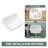 24" W x 17" D High Back Wall Mount Utility Sink White Fireclay with 2 Faucet Hole