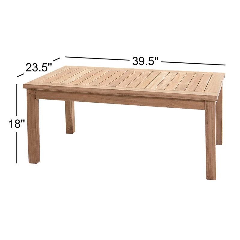 Table basse d'extérieur Winslow L 39,5 po x l 23,5 po Winslow