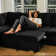 L Shaped Sofa Set Large Velvet Chenille Pullout Sofa Bed Modular Sectional Couch Convertible Sleeper