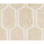 Cotton Geometric Area Rug in Gold