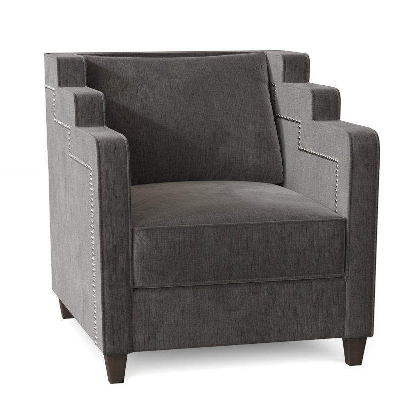 Abbey Armchair, Savona Fuchsia, Brown Mahogany