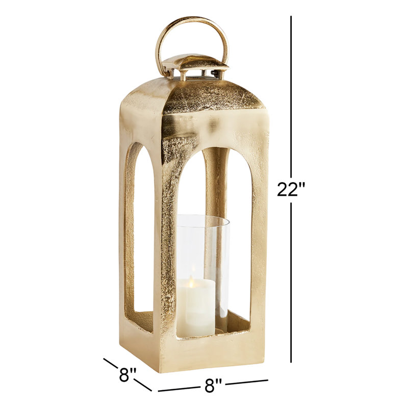 Tabletop Lantern, 22" H x 8" W x 8" D