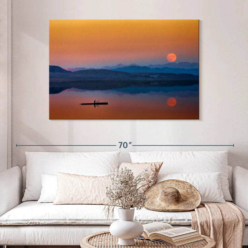 Gillard Sunset Rowboat, 32" H x 48" W