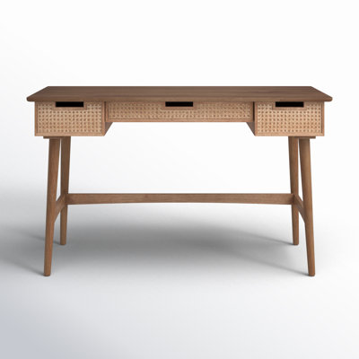 Tobago 51" Desk with Cane Drawer Fronts