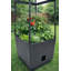 Jardinière avec treillis - Tour de jardin verticale pour patio ou balcon - Bac à légumes surélevé pour tomates, poivrons, herbes et plus - Ensemble de jardin d'extérieur peu encombrant