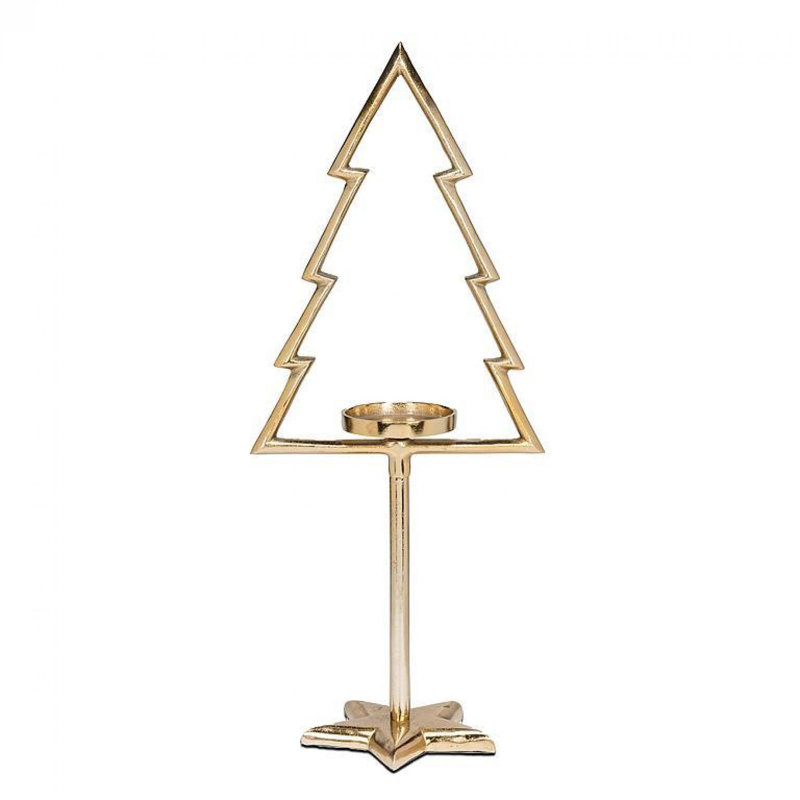 Porte-bougie colonne Gold Tree