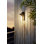 Bovolone Black 34cm H Outdoor Armed Sconce