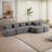 144" Long Upholstered Boneless XL Sofa-478375579