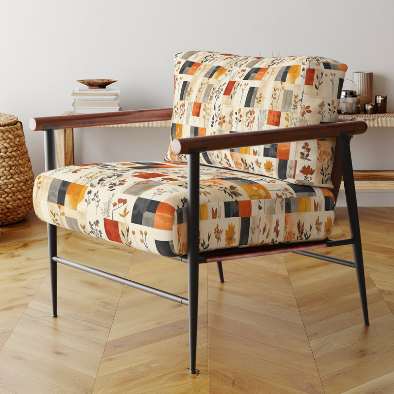 Chaise rembourrée Patchwork