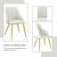 Chaise d'appoint en cuir (ensemble de 2)