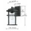 Schlesinger Matte Black Outdoor Wall Lantern-846327077