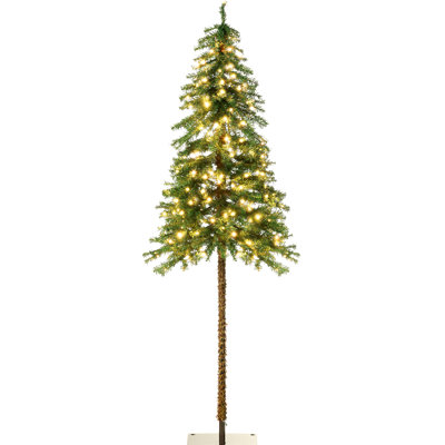 Plastic Christmas Tree With Colorful Lights - Cheerful Holiday Decoration 21.09 In Wide Add A Joyful Atmosphere To Your Home