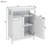 Bathroom Storage Cabinet In White, Double Shutter Door Model, Painted , Abundant Space, Effortless Assembly Instructions